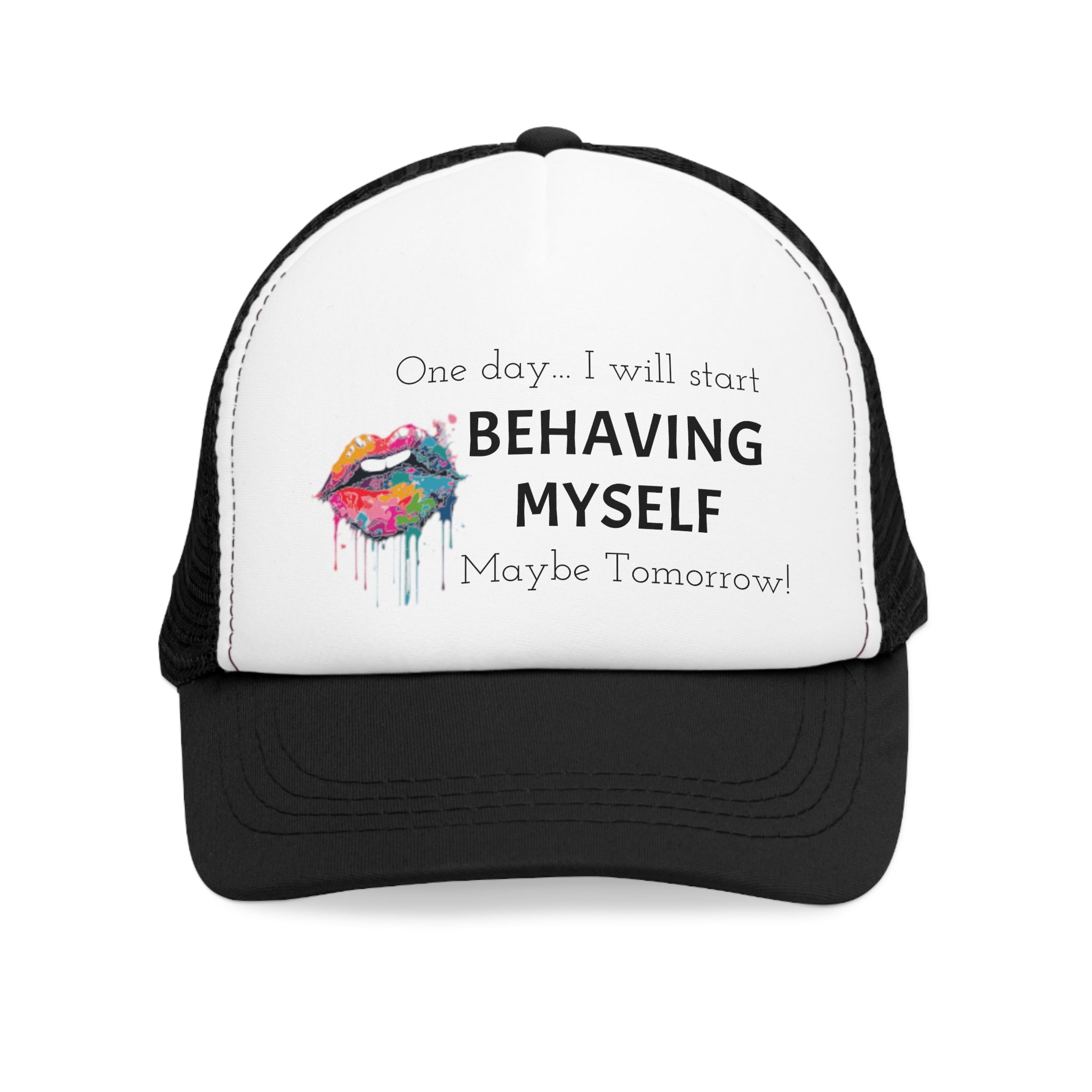 One day... I will start behaving myself. Maybe tomorrow! Hot Wax Mesh Hat. For bad hair days - Hot Wax ShopOne day... I will start behaving myself. Maybe tomorrow! Hot Wax Mesh Hat. For bad hair daysHot Wax ShopHatsOne day... I will start behaving myself. Maybe tomorrow! Hot Wax Mesh Hat. For bad hair daysPrintify